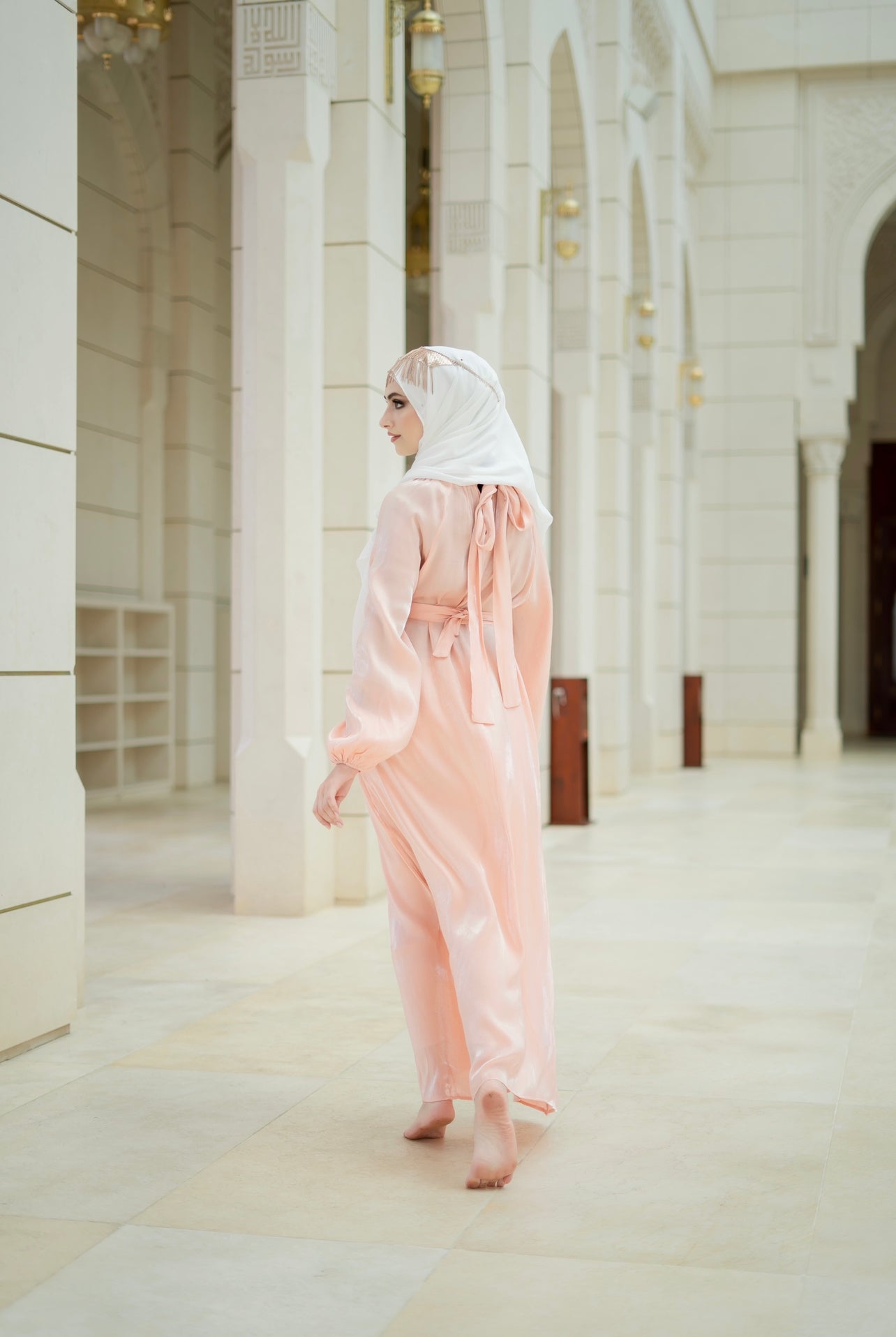 ABAYA PEACH