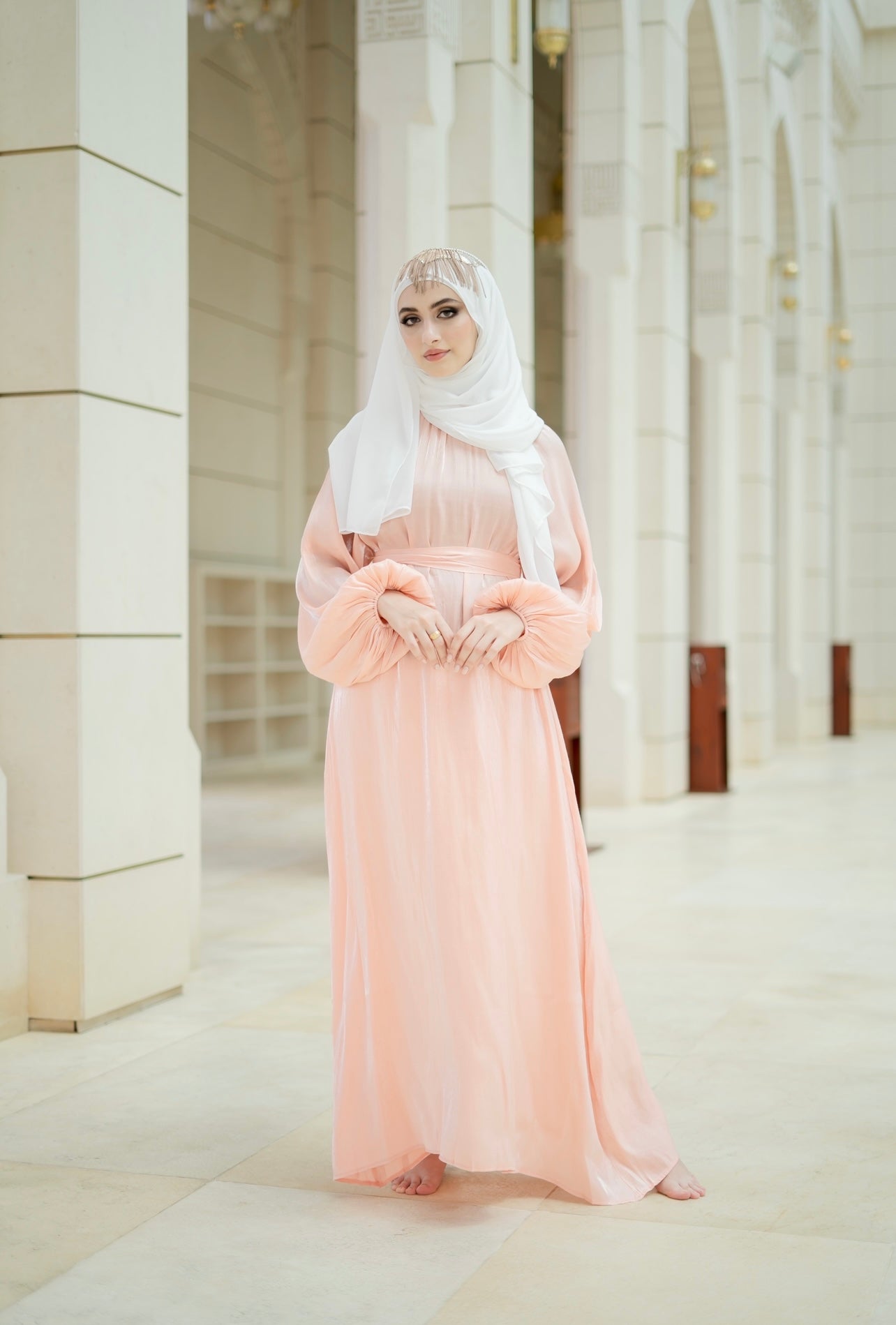 ABAYA PEACH