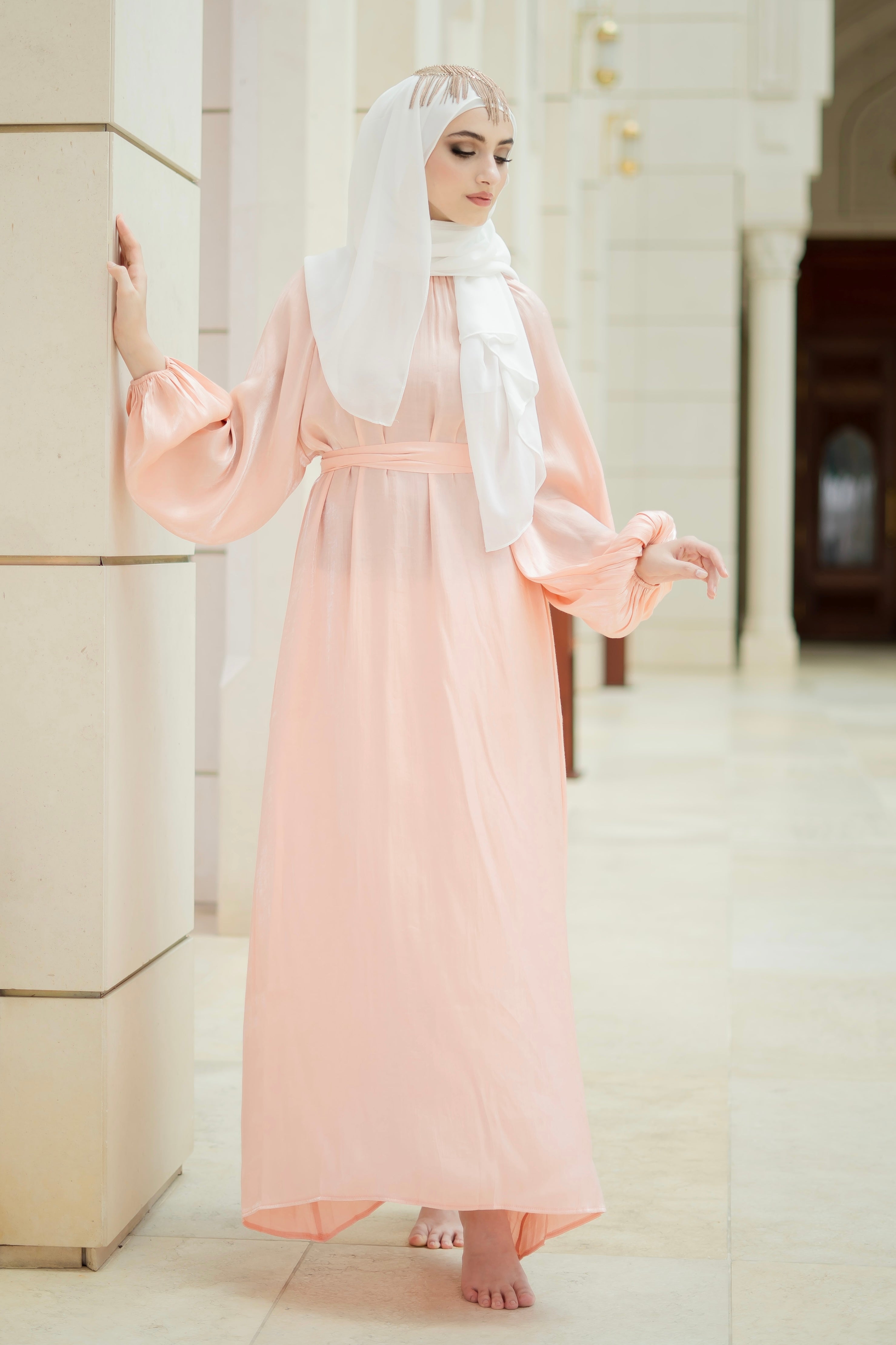 ABAYA PEACH