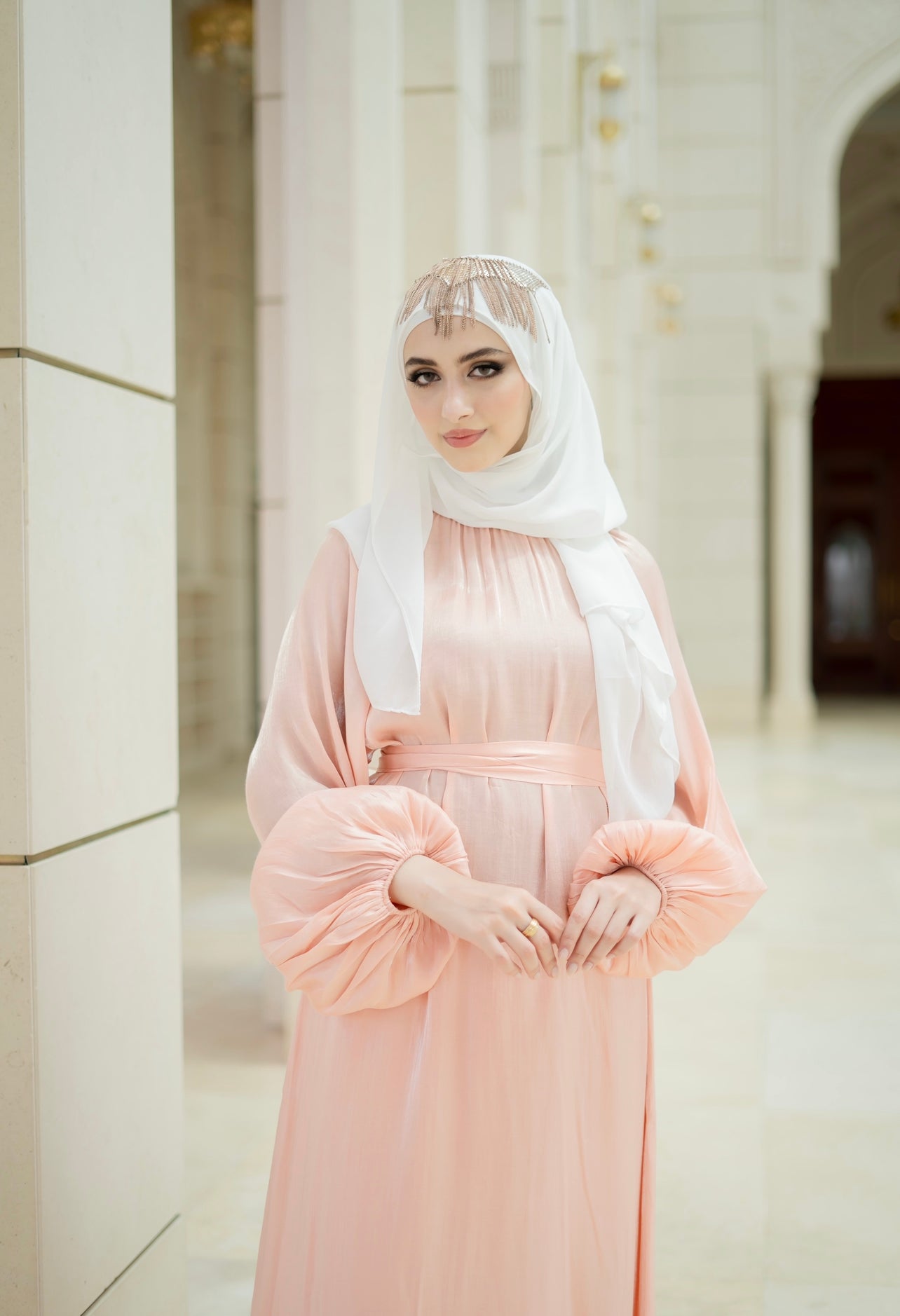 ABAYA PEACH