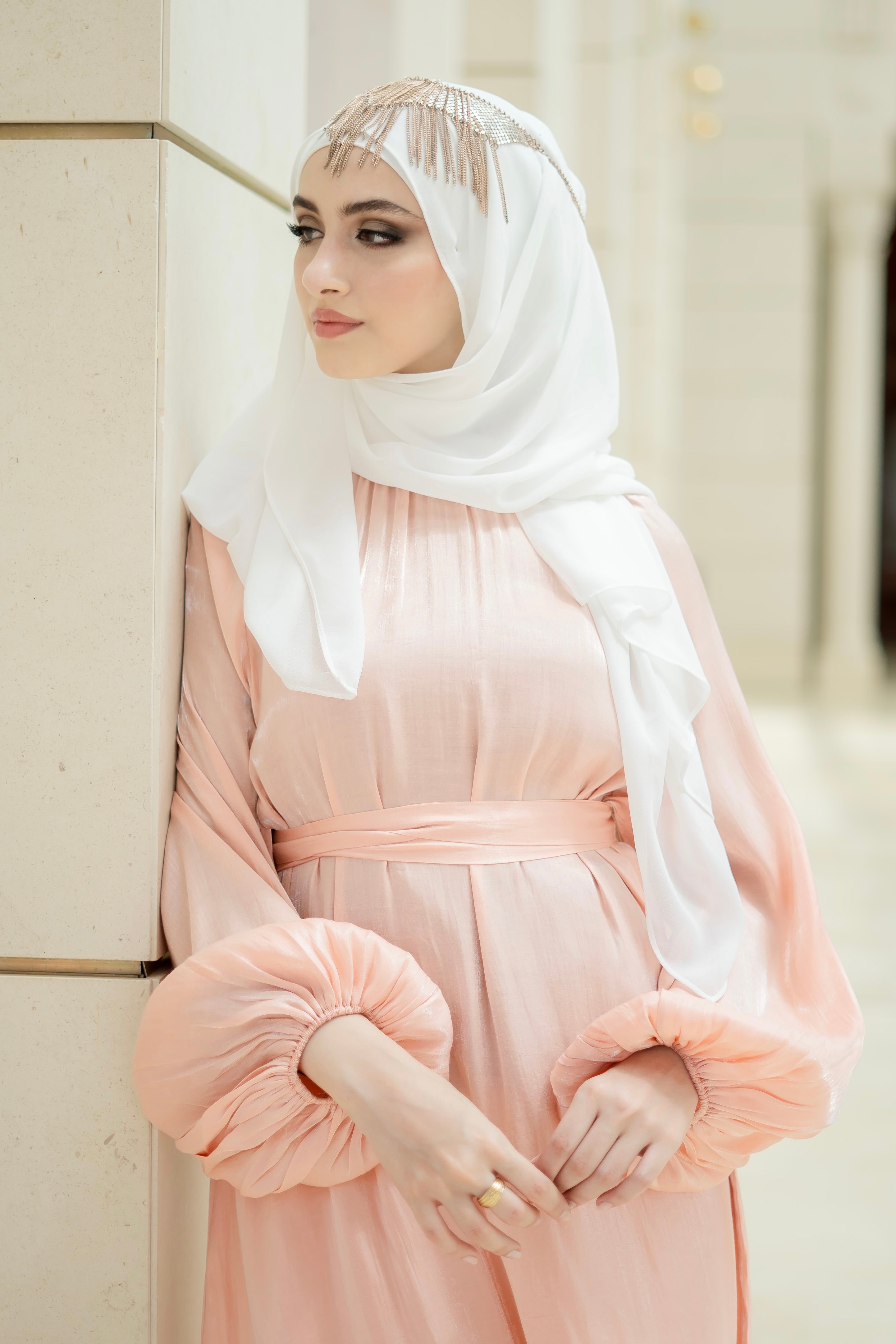 ABAYA PEACH